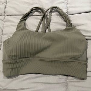 Lululemon Energy Bra Longline Ribbed Size 12